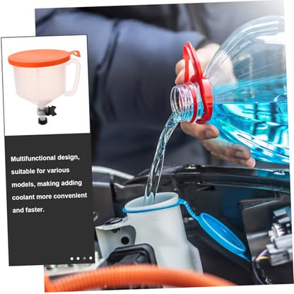DECHOUS 15-Piece Spill Proof Coolant Filling Kit Radiator Funnel Tool Anti-Freeze Filling Kit for Cars Sturdy Automotive Supplies
