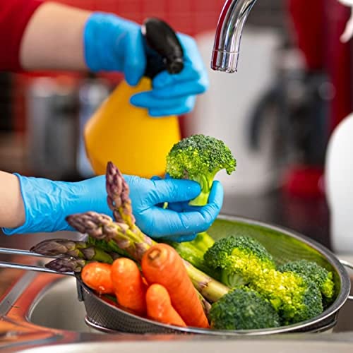 PROMEDIX P Nitrile Disposable Gloves,4mil-100 Count,Gloves Disposable Latex Free,Powder Free for Cooking,Household,Food safe - size: X-Large, style: Blue of 100