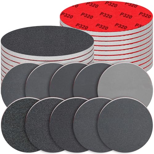 20 Pcs 6 Inch Sanding Sponge Disc Set, 80-3000 Grit Hook and Loop Foam Sanding Pads, Washable Reusable Sandpaper Assortment for Random Orbital Sander, Wood, Metal, Auto, Wet Dry Finishing - color: 80-3000 Grit, size: 6 Inch