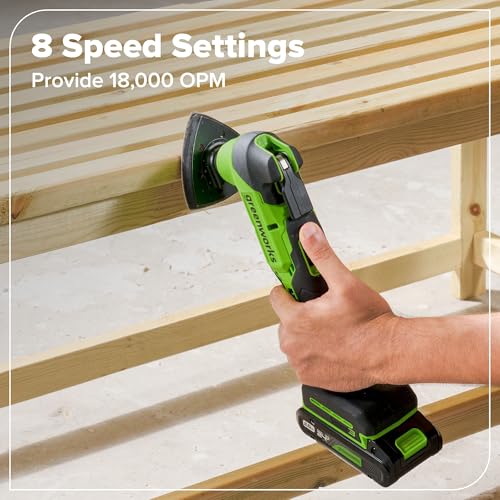 Greenworks 24V Brushless 2PCS Cordless Brushless Power Tool Combo Kit, include 310 in-lbs Drill Driver, 18,000 OPM Multi Tool, 2 x 2Ah Batteries and Charger - size: 2PCS Combo Kits(Drill+Multi-Tool)