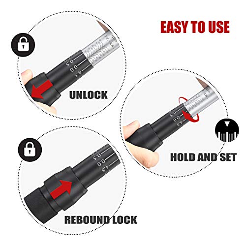 3/8-Inch Drive Click Torque Wrench (10-100 ft.-lb./15-135Nm) Dual-Direction Adjustable Torque Wrench Set - size: 3/8" Drive 10-100 ft.-lb/15-135 Nm