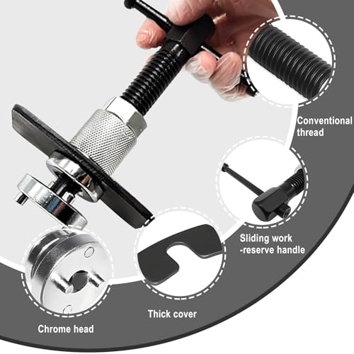 Car Brake Piston Wind Back Tool, Auto Rear Brake Pad Wind Back Tool, Brake Caliper Wind Back Tool for Replacement of Rear Brake Pad