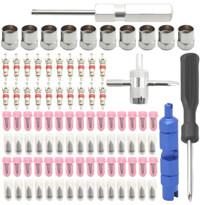 SYOWADA Tire Repair Kit, 94 PCS Tire Plug and Sealant Tools for Car Motorcycle and ATV, Complete Flat Tire Fixing Set