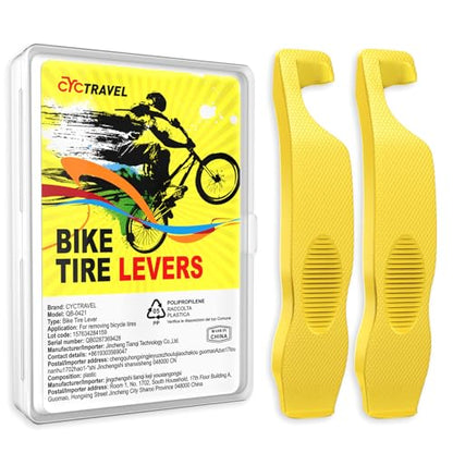 Bike Tire Levers, Ultra Strong Tire Levers Don't Hurt The Tire, Non-Slip and Save Effort, Tire Spoons for Mountain Bike and Road Bike, Easy Bike Tire Removal Tool - color: yellow-2