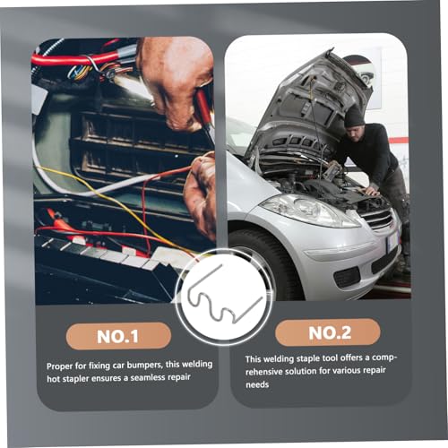 Cabilock 1000pcs Car Bumper Repair Welding Wire Kit Repair Hot Staples Plastic Welding Lamp Holder Supplies Versatile Design Save