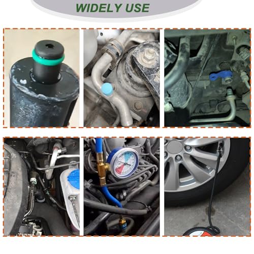 Car A/C Repair Kit for Vehicle Repair, 525 Pcs | Contains O Ring Kit, Valve Core Accessories Kit, Valve Core Cap Kit, Gasket Seal Kit, Fuel Line Disconnect Tool Set