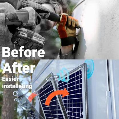 POWOXI Solar Panel Kit 12V 20W Magnetic + MPPT Charge Controller Waterproof Solar Battery Charger Maintainer Solar Trickle Charger Alligator Clip for Car Boat RV Motorcycle Marine, etc. - size: Magnetic-20W