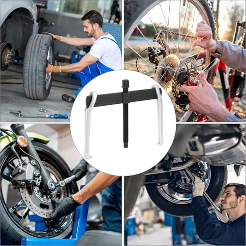 QWORK 12 Inch 2-Jaw Gear Puller - Heavy-Duty Steel Adjustable Puller Tool Separate Lifting Device for Removing Pulley Flywheel Bearing
