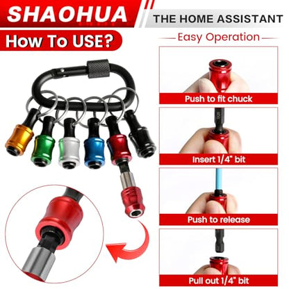 10PCS Square Drive Bits with Drill Bit Holder Key Chain, S2 Alloy Steel Screwdriver Set, 2.36"&0.98"Long Magnetic Square Head Screwdriver, Robertson Driver Bits Sizes #1, 2, 3, 4 and #5 - style: I. Square Screwdriver Bits