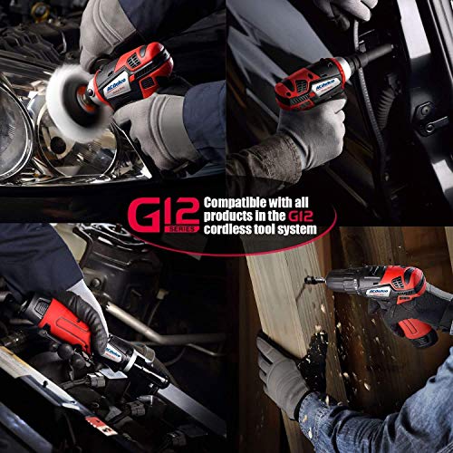 ACDelco ARW12103-K1 G12 Series 12V Cordless Li-ion 3/8” Brushless Ratchet Wrench & Impact Wrench Combo Tool