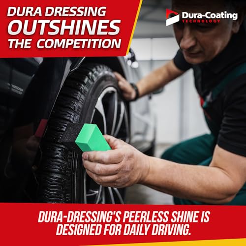 Dura-Dressing XL Total Tire Kit - Double Size Car Kit - Tire Dressing, Cleaning and Restoration Kit for Cars - High Gloss Coating to Renew and Protect Your Tires - Made in USA - size: XL Total Tire Kit