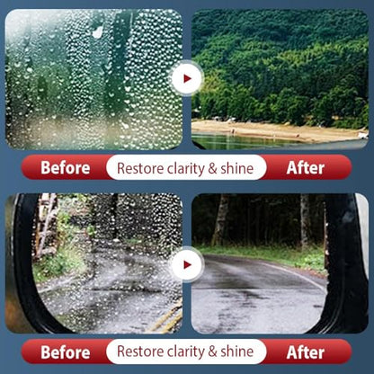 D1 Glass Polishing Liquid, 2025 New Car Glass Oil Film Remover and Auto Scratch Repair Compound, Car Glasses Polishing Compound, Anti-Fog Hydrophobic Coating Spray with Sponge (black-1pcs) - color: Black-1pcs