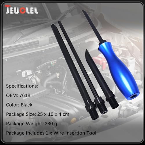 5PCS Wire Insertion Tool Set, Piercing, Lead Wire Threading, 7618 | Wire Harness Special Lead Kit, Handhold Auto Repair, Disassembly Gadget, OEM Tool