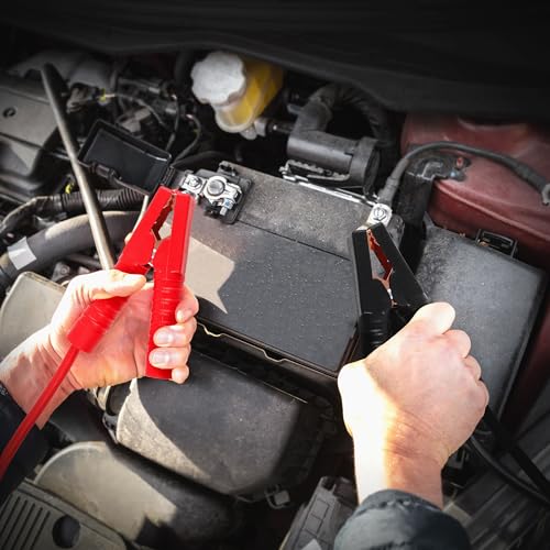 Xtreme Jumper Cables for Car, 12-Foot 8-Guage Heavy Duty Jumper Cables to Jump Star Dead Batteries in Cars Trucks & SUVs, Automotive Booster, Cold & Warm Weather Compatible, Tangle-Free Vinyl Coating