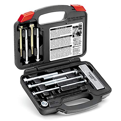 Powerbuilt Heavy Duty Steering Wheel Puller Tool Set, Removes steering wheels with tapped holes, For most domestic and imported vehicles, 14 Pc. with Storage case - 648645 - style: 14 Piece