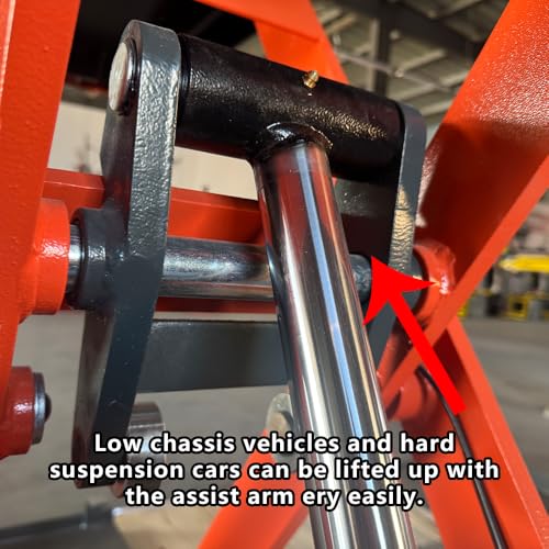 X77 7000Lbs 110V Portable Car Lift Scissor Lift, Electric Release 39.37" Auto Lift Adjustable Mid Rise Lift for Cars, SUVs, Light Trucks, Garage