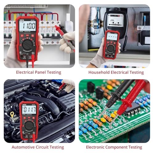 BINTA Digital Multimeter 4000 Counts TRMS NCV Auto-Ranging Voltmeter Multimeter Tester | AC/DC Current Voltage Meter | Measures Voltage, Resistance, Capacitance, Duty Ratio, Continuity for Automotive - style: 4000 Counts