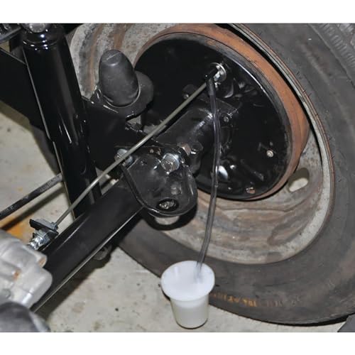 Performance Tool W80626 One Person Brake Bleeder Kit with 3 Adapters, Easily Remove Air from Brake Lines, 12in. Hose Length, 8oz. Cup Capacity - style: 5pc Brake Bleeder Kit