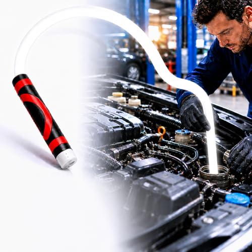 Flexible LED Light Stick 30", Rechargeable Bendable Mechanic Work Light, 1200 Lumens Inspection Light with 360° Flexible Neck, IPX6 Waterproof for Car Repair, Under Hood, Garage and Tight Spaces
