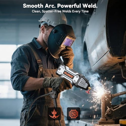 Portable Handheld Welding Machine 110V: 200A IGBT Inverter ARC Welder Gun with Digital Display & 6-Level Current Control, Hot Start & Anti-Stick Fits for 3/32"-1/8" Stick Rod - style: MMA200