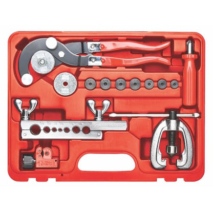 Powerbuilt 14 Piece Master Tubing Service Kit, Cutting, Bending, Flaring Metal Tubes, HVAC, Car Repair, Plumbing, Electrical Tool Set - 948006