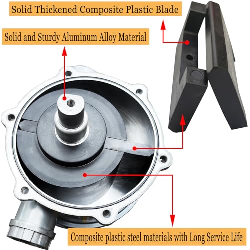 55 Gallon Drum Pump, Barrel Pump for engine oil, diesel fuel, gasoline, kerosene, Hand Pump for 55 Gallon Drum, 50, 5, 15, 30 gal Drum (Red) - color: Red
