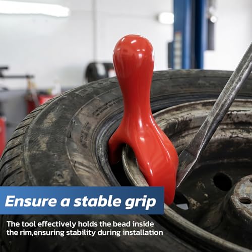 Red Coated Bead Keeper Tire Changer Tool, Heavy Duty Tire Mounting Tool for Cars and Motorcycles, Ideal for Easy Tire Changes - size: Red