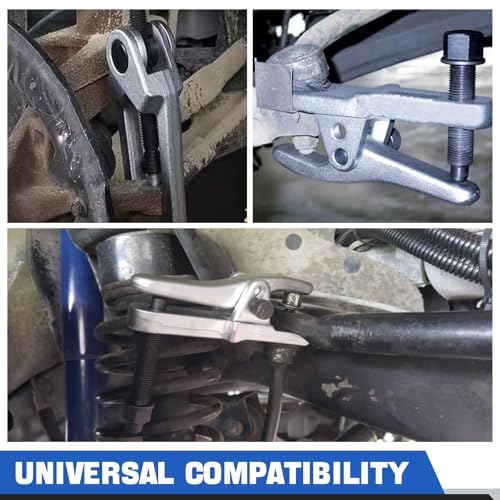 DASBET 5PCS Ball Joint Separator Front End Service Tool Kit 5-in-1 Pitman Arm Puller Tie Rod End Removal Tool Set for Front End Service Splitter Removal Kit (Blue) - color: Blue