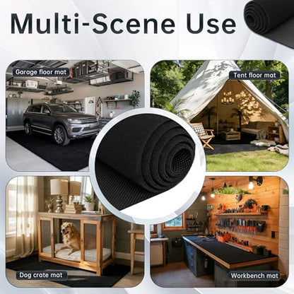 60"x36" Garage Floor Mat 2-Pack – Oil Absorbent & Leak-Proof Rubber Backing, Heavy Duty Protector for Cars SUVs, Non-Slip Trimmable Multi-Purpose Floor Mat - size: 60"x36"