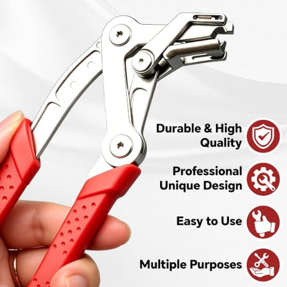Car Clip Pliers, Professional Panel Clip Removal Tool, Clip Removal Pliers for Automotive Push Pin & Door Trim, Door Panels Disassembly Without Damage