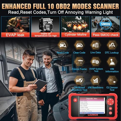 LAUNCH CRP123 V2.0 Plus [2026 New Model] All System Scan Tool with 3 Reset Oil Service/Throttle Relearn/SAS Reset,OBD2 Scanner Diagnostic Tool,Lifetime Free Update