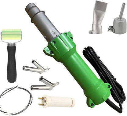 Beyondlife 1600W Plastic Welder, Hot Air Plastic Welder Heat Gun, PVC Vinyl Rod Welding Hot Gas Pistol Tool, with Various Welding Nozzles, w/LED Lighting