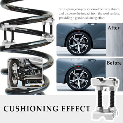 4PCS Coil Spring Spacer,2 Way Adjustable Coil Spring Compressor Tool Keep Springs Aligned & Shock Absorber,Automotive Strut Spring Compressor Suitable for Cars,SUVs,Trucks (4PCS)