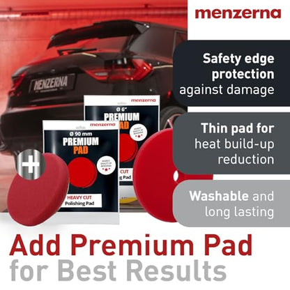 menzerna Heavy Cut Compound 400" Car Polish I Heavy Cut, Medium Cut & Finish I Buffing & Polishing Compound for Scratch Repair I for Scratches, Swirls & Holograms I High Abrasion, Silicone Free I 8oz - style: 8oz.