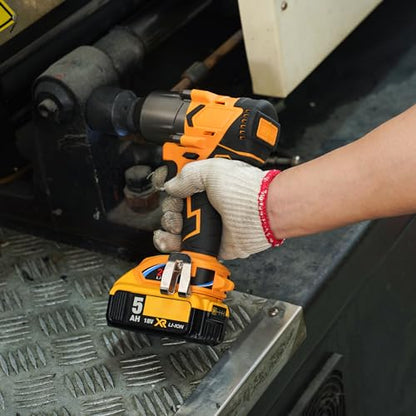 500 ft-lbs maximum torque, 20V 1/2 inch cordless impact wrench-brushless, 4-speed adjustment, automatic start and stop.(Host only/Without battery). - size: 1/2 600Nm
