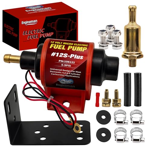 Universal 12 Volt Electric Fuel Pump 5-9 PSI, 35GPH, Super 12S Plus for Gasoline Diesel Engines - color: 5-9PSI 35 GPH for Gasoline