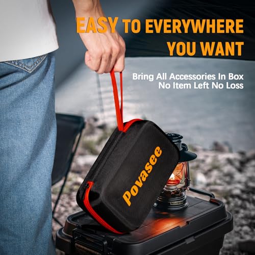 [2026NEW Model] 5000A Jump Starter with Air Compressor,Car Jumper Starter Portable with 150PSI Tire Inflator 12V Jump Box with LCD Display,Flashlight,Storage Case (Up 9L Gas/8L Diesel Engine - style: With Air Compressor