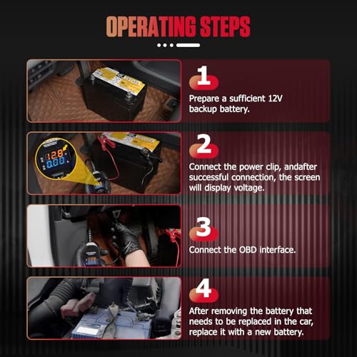 OBD2 Car Memory Saver Cable, with 3A Fuse & 2 Alligator Clips OBD II Vehicle ECU Emergency Power Supply Cable, Over-Current, Over-Voltage, Polarity Reverse Protection - style: OBD Power Cable