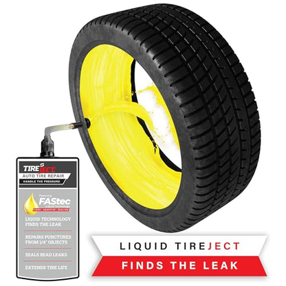 TireJect Automotive Sedan/Crossover/Truck 2-in-1 Tire Sealant & Bead Sealer Kit for tire repair of leaks and punctures - size: Sedan, Crossover, Small Truck