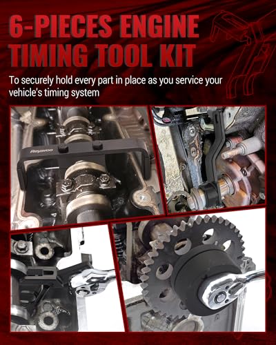 Reywoo Engine Timing Tool Kit Compatible with Ford 4.6L 5.4L 6.8L 2V/4V Engine w/Valve Spring Compressor, Camshaft Holding Tool & Crankshaft Camshaft Positioning Tool