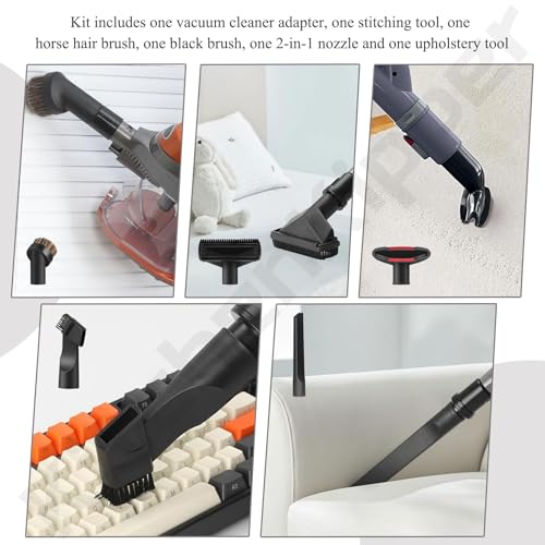 1 1/4" (32mm) Vacuum Attachments Compatible with Shark Navigator Lift-Away NV350, NV352, NV360, NV500 NV501, Rocket HV300 HV301 HV322 Series Vacuum, for Home and Automotive Cleaning