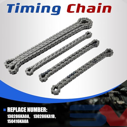 3.5L Engine VQ35DD Timing Chain Kit | Fit For Nissan Pathfinder & Infiniti QX60 V6 3.5L 2017-2024 Replace OE# 130856KA1B 130706KA1C 150436KA0A 130286KA0A - size: Timing Chain Kit 3.5L 2017-2024