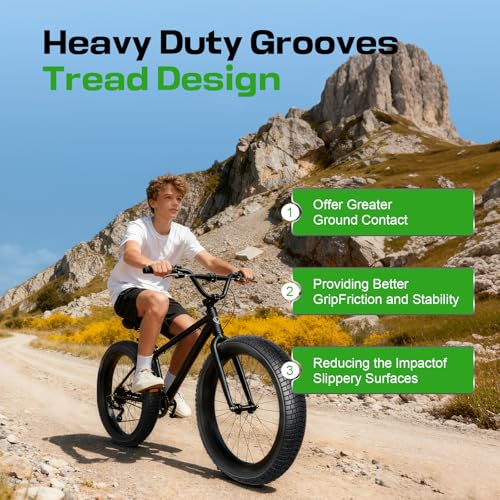 2-Pack Mountain Bike Tires Replacement 20/24/26-inch Bike Tire with Anti-Stab Weave, Folding Mountain Bicycle Tires and Tubes - color: 20x2.125