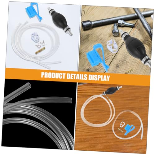 LIFKOME 1 Set Hand Fuel Pump Siphon Hose Kit for Precise Liquid Transfer Durable Construction for Cars Motorcycles Boats Effortless Operation