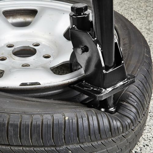 Manual Tire Bead Breaker Tool, Heavy Duty Bead Buster for 38" to 42" Tires, Adjustable Tire Repair Kit for ATV, UTV, Tractor and Lawn Mower, Black (Use Hand Wrench Only) - color: BLACK