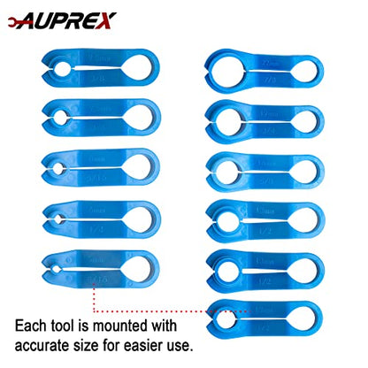 AUPREX 11 PCS AC/Fuel Line Disconnect Removal Tool Set for Ford and Others, Transmission Oil Cooler Line Quick Disconnect Kit from 3/16 to 7/8 Inch - size: 11 PCS