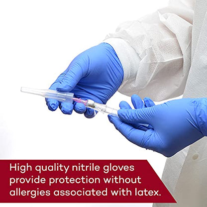 Dealmed Medical Exam Gloves – 200 Count XS Nitrile Gloves, Disposable Non-Irritating Latex Free, Multi-Purpose Use for a First Aid Kit and Medical Facilities - color: Purple (Pack of 1), size: X-Small (Pack of 200)