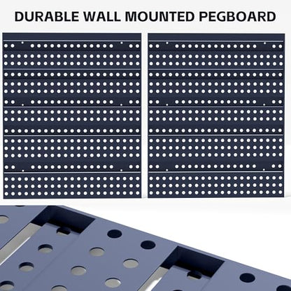 KJE 30PCS Wall Mounted Storage Bins, Plastic Tool Organizer for Garage Storage, Screws, Nuts, Bolts, Small Hardware Parts -Black, Yellow