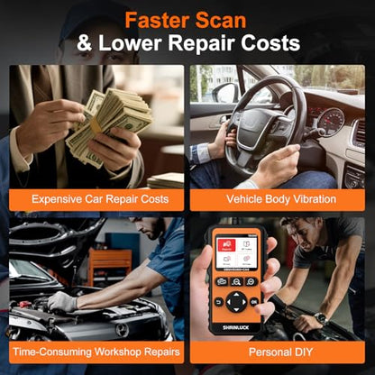 Y2 2.8'' Color Graphing Screen OBD2 Scanner Diagnostic Tool,Enhanced PRO Check and Reset Engine Fault Code,DTC Lookup,O2 Sensor Test,Live Data,Freeze Frame,OBDII Code Reader Tool for All Cars