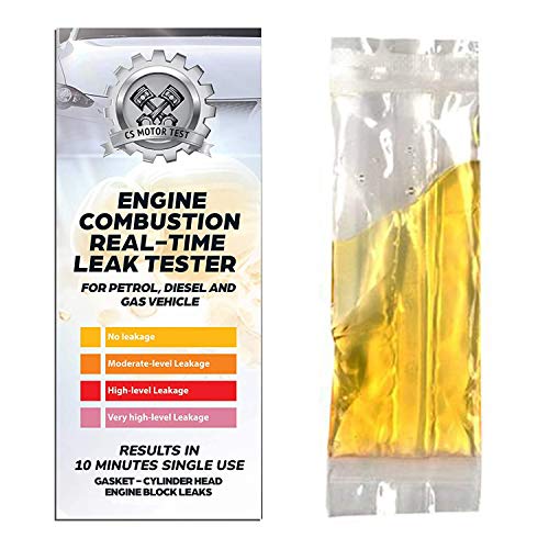 CS Engine Combustion Real-TIME Leak Tester - Cylinder Head Gasket CO2 Head Tester - Test While Driving - Petrol Diesel Gas - Engine Under Load Head Gasket Test Kit- 10 PCS in a Box